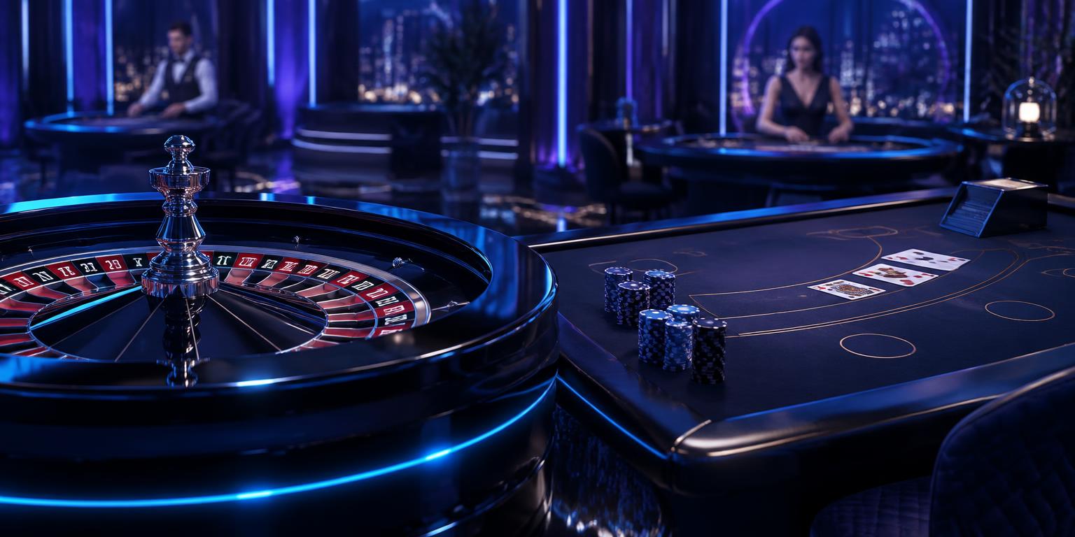 Live casinostudio met roulette en echte dealers bij JustBit Casino